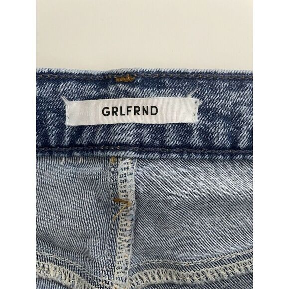GRLFRND Jeans Size 30 Reed Denim Raw Hem Acid Wash Easy Street GF42299451254 - Picture 5 of 8